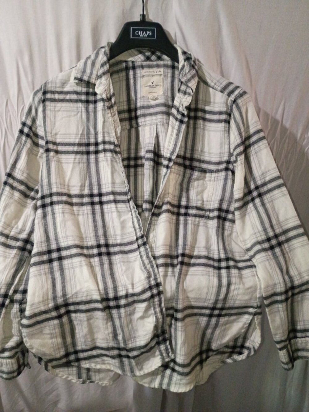 American Eagle Flannel Shirt M Boyfriend Fit